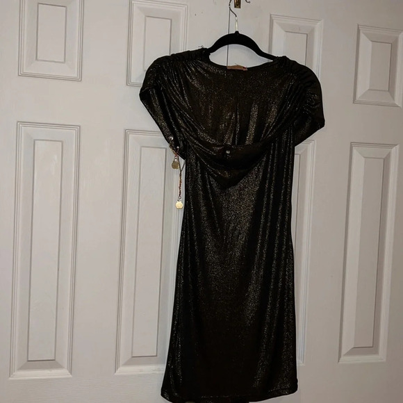 Apple bottoms vintage sequins shiny mini dress with hoodie Sz M - Picture 3 of 14